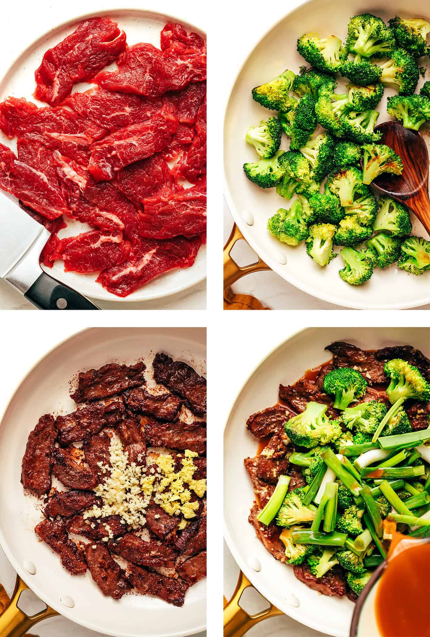 This easy beef and broccoli stir-fry features tender steak, crisp broccoli, and a bold, garlicky sauce โ all ready in just 30 minutes. step by step photos showing how to make beef and broccoli