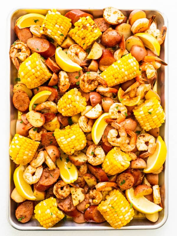 Shrimp Boil on Sheet Pan